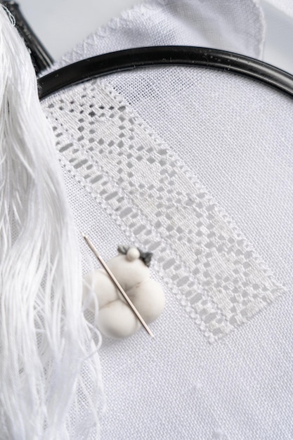 Фрагмент вишитого орнаменту крупним планом